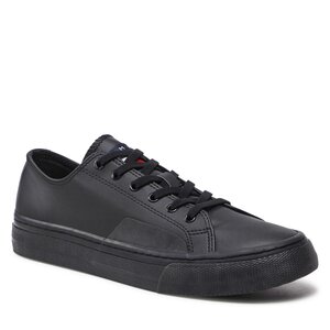Tenisky Tommy jeans - Leather Vulc EM0EM01047  Black BDS.
