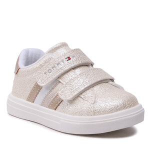 Sneakersy Tommy Hilfiger - Stripes Low Cut Velcro Sneaker T1A9-32685-1010 M Platinum 514.