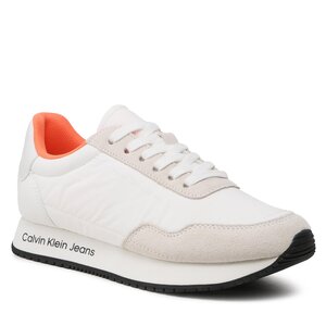 Sneakersy Calvin Klein Jeans - Retro Runner Softny YW0YW00929 White/Creamy White 0K6.