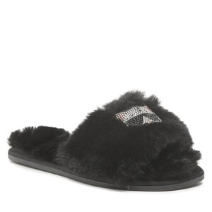 Papuče Karl Lagerfeld - KL49113 Black Synth Fur.