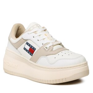 Sneakersy Tommy Jeans - Retro Basket Flatf EN0EN02086 Classic Beige ACI.