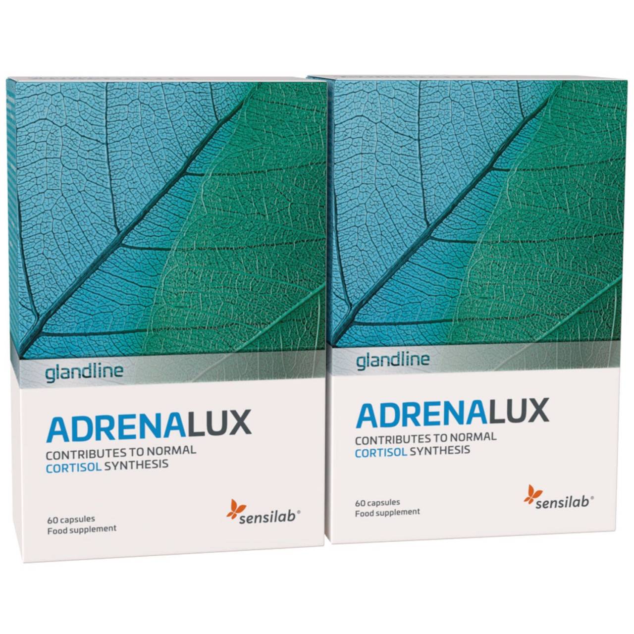 AdrenaLux 1+1 GRATIS - Vyrovnáva kortizol | Ľahšie zvládanie stresu | 2x 60 kapsúl | Sensilab.