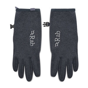 Pánske rukavice Rab - Geon Gloves QAJ-01-BL-S Black/Steel Marl.