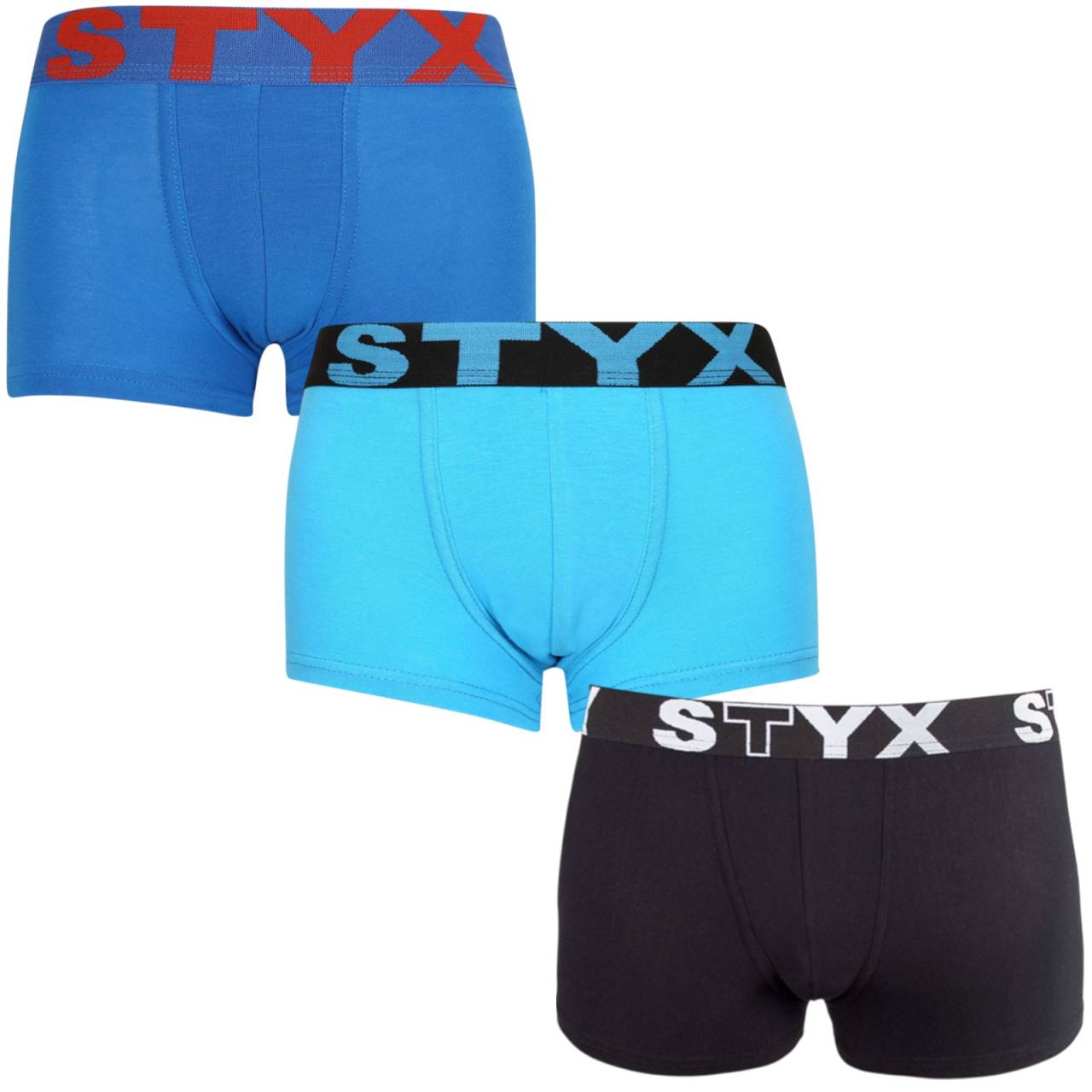 3PACK detské boxerky Styx športová guma viacfarebné (3GJ09079) 6-8 let, trenky.
Doprajte svojmu dieťaťu maximálne pohodlie a štýl v jednom s detskými boxerkami Styx.
Materiál, ktorý si poradí s každým dňom
Boxerky Styx sú vyrobené z kombinácie bavlny, modalu a elastanu a ponúkajú jemnosť, pružnosť aj skvelú priedušnosť, ktorú ocení citlivá detská pokožka.
Štýl, ktorý ocenia deti
Boxerky Styx majú moderný športový vzhľad doplnený o vytkávanú gumu s logom, ktorá skvele drží a zároveň je dostatočne mäkká, aby nikde netlačila.
Prečo si deti zamilujú boxerky Styx

Prémiový materiál pre citlivú pokožku: Kombinácia bavlny a modalu zaisťuje výnimočnú jemnosť, priedušnosť a pohodlie aj pri celodennom nosení.
Športový guma, ktorý netlačí: Vytkávaná guma perfektne drží, pritom je mäkká a neškrtí, čo ocení každé aktívne dieťa.
Univerzálne použitie: Ideálne na školské dni, športové aktivity, domáce pohodlie aj víkendové výlety.

Spodná bielizeň Styx patrí medzi najobľúbenejšie
Česká značka Styx je medzi zákazníkmi známa predovšetkým svojimi boxerkami s originálnymi vzormi vo výrazných farbách.
Ako sa starať o detské boxerky Styx
Aby boxerky Styx vydržali dlho v skvelom stave, odporúčame dodržiavať nasledujúce pokyny na údržbu.

Pranie: Per boxerky na 30 °C.
Sušenie: Tieto boxerky nie sú vhodné do sušičky.
Žehlenie: Áno, môžete ich žehliť – ale ideálne na nižšej teplote a naruby.

Tip: Staňte sa odborníkom na údržbu spodnej bielizne vďaka radám v našom článku a doprajte svojim obľúbeným kúskom starostlivosť, ktorú si zaslúžia.