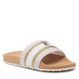 Šľapky Tommy Hilfiger - Fresh Webbing Slide FW0FW06983 Feather White AF4.