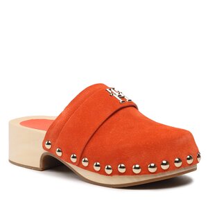 Šľapky Tommy Hilfiger - Th Clog Suede FW0FW07171 Deep Orange SNX.