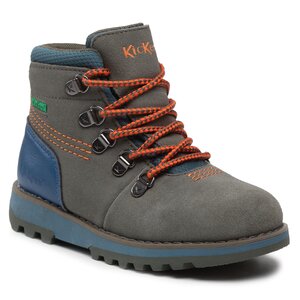 Šnurovacia obuv Kickers - Kicknature 878760-10 S Khaki/Orange 202.