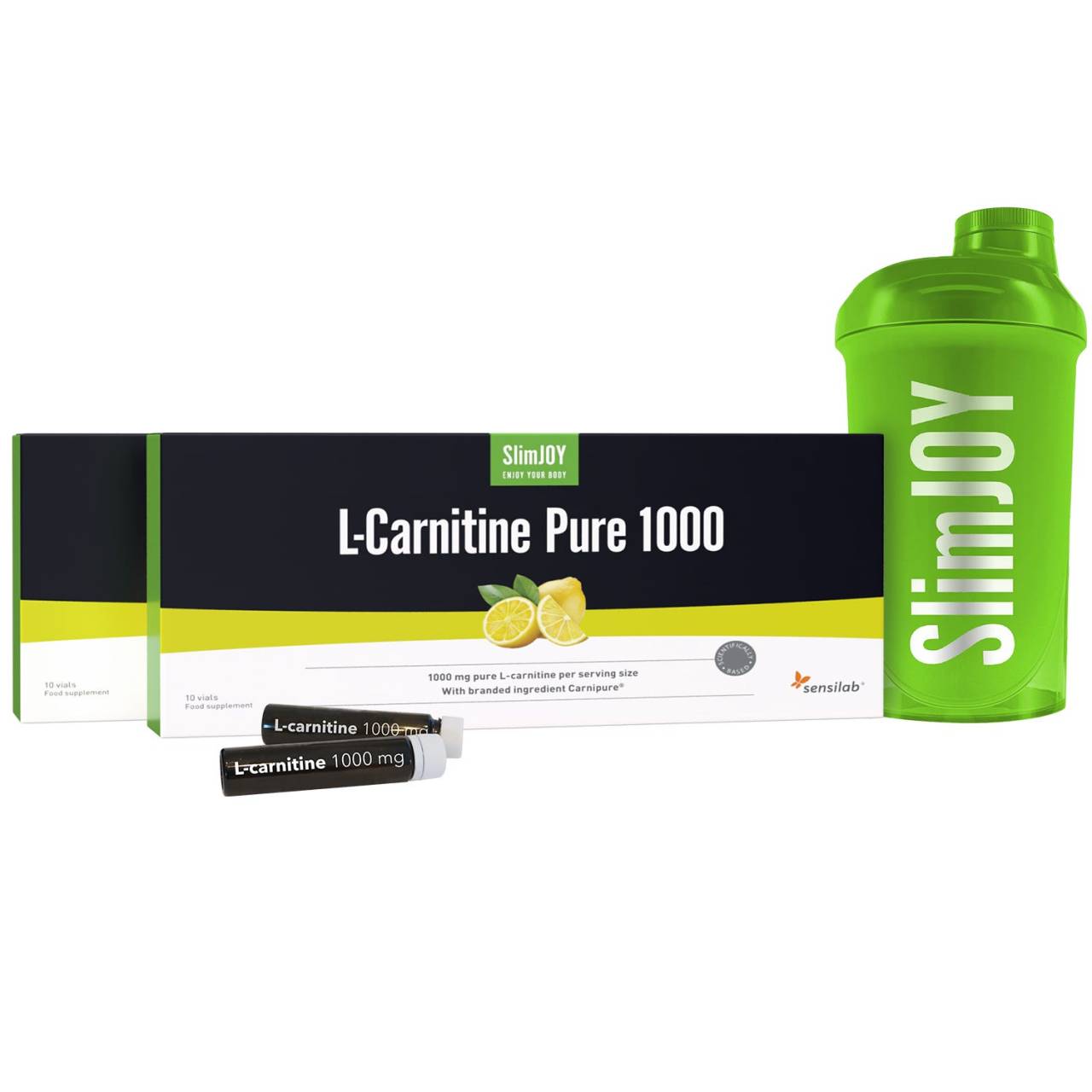 L-Carnitine Pure 1000: 1+1 Kaupan päälle & Shaker | Tehokasta rasvanpolttoa nestemäisellä l-karnitiinilla: Carnipure - markkinoiden puhtain | 20 pv.