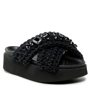 Šľapky Inuikii - Woven Stones 70103-106 True Black.