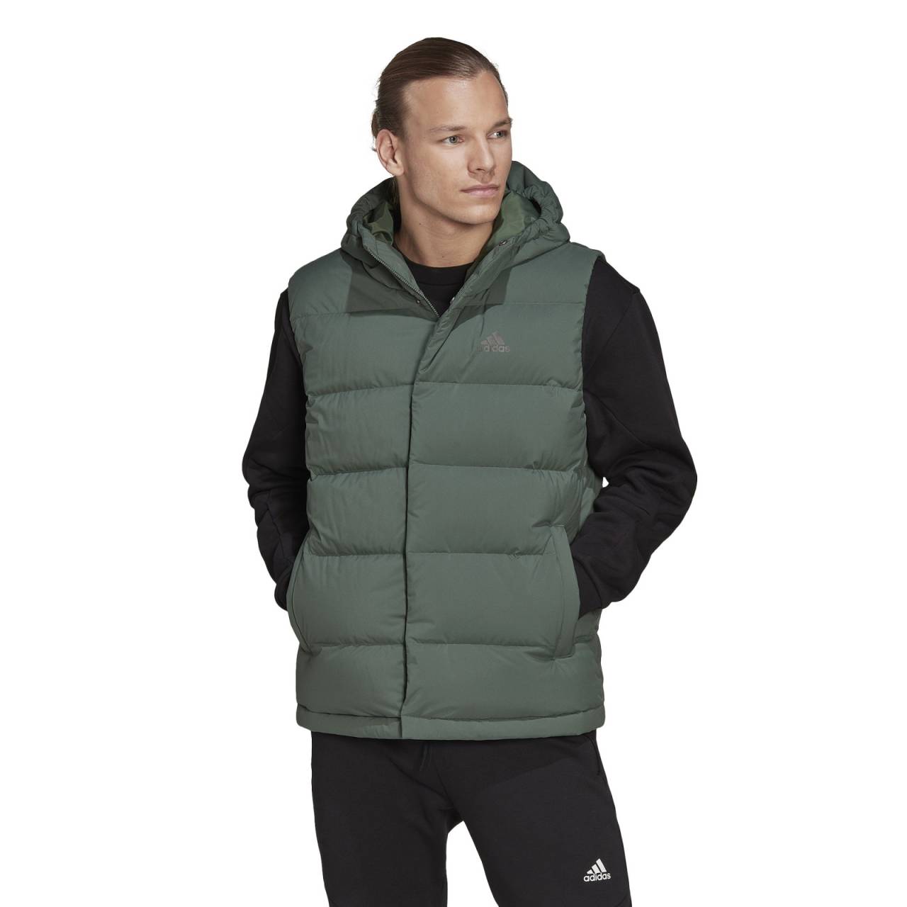 adidas Helionic Hooded Down Vest S.