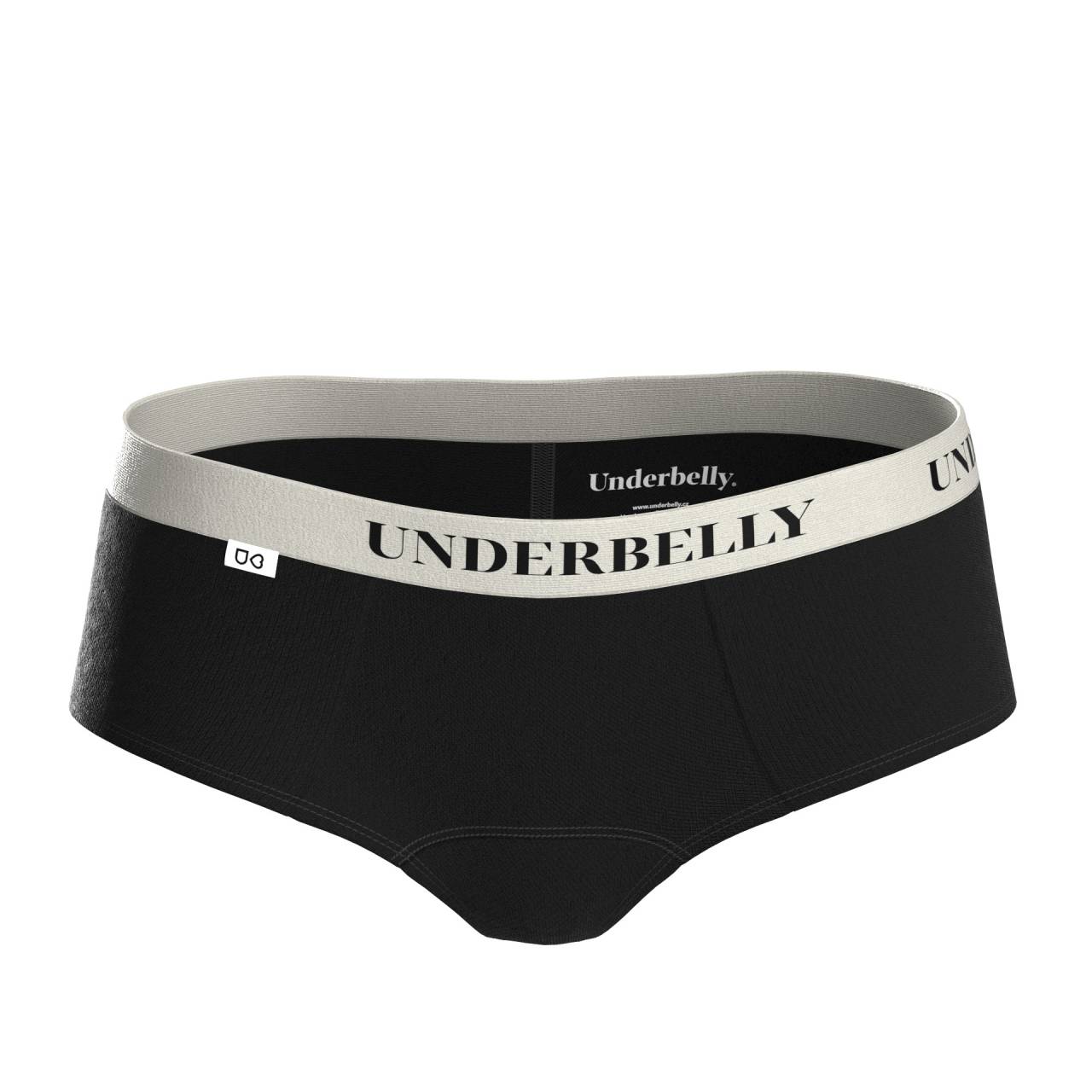 Menštruačné nohavičky Underbelly Lowee čierne (LOWEE-CE-BI-1-MM) M.
Milujete nohavičky s nízkym sedom, ale potrebujete aj diskrétnu menštruačnú ochranu?
Jemnosť a funkčnosť v jednom
Nohavičky sú vyrobené z kombinácie mikromodalu a elastanu – to znamená, že sú na dotyk mimoriadne jemné, vysoko priedušné a pohodlné na každodenné nosenie.
Nenápadný štýl, ktorý vás nesklame
Nohavičky Underbelly majú nízky pás a hladké línie, takže ich ľahko skryjete pod džínsy, šaty a legíny.
Prečo vyskúšať menštruačné nohavičky Underbelly

Ultra nízky pás: Perfektne sedí aj pod oblečením, ktoré obopína boky.
Mäkký mikromodal: Extrémne pohodlný a priedušný materiál.
Neviditeľný vzhľad: Ideálna voľba pre dni, keď chcete pohodlie bez kompromisov.

Underbelly pre pohodlné dni
Značka Underbelly sa špecializuje na menstruačné spodné prádlo, ktoré sa vyrába výhradne v Českej republike a spája spoľahlivosť, pohodlie a moderný dizajn.
Ako správne starať o menštruačné nohavičky Underbelly

Pred prvým použitím: Predtým, ako si nové menštruačné nohavičky alebo plavky oblečiete po prvýkrát, je potrebné ich vyprať – buď ručne, alebo v práčke na jemný program pri 40 °C.
Po každom použití: Najskôr spodnú bielizeň dôkladne opláchnite studenou vodou.
Pranie: Po opláchnutí môžete nohavičky alebo plavky prať v práčke – ideálne v ochrannom vrecku, na jemný cyklus pri 40 °C.
Sušenie: Menštruačné spodné prádlo by sa nemalo sušiť v sušičke ani na radiátore.
Žehlenie: Nehlaďte nohavičky ani plavky.

Tip: Keď nájdete menstruačné spodné prádlo, ktoré vám sedí a vyhovuje, zaslúži si tú najlepšiu starostlivosť.