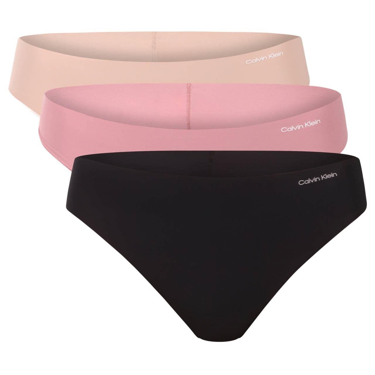3PACK dámske tangá Calvin Klein bezšvová viacfarebná (QD3558E-3EV) XL.
Hľadáte spodnú bielizeň, ktorá nebude viditeľná ani pod najtesnejšími nohavicami, ale v ktorej sa budete cítiť skvele?
Ľahký materiál, ktorý dýcha s vami
Tanga Calvin Klein sú vyrobené zo zmesi polyamidu a elastanu, vďaka čomu sú nielen výnimočne jemné na dotyk, ale aj úžasne pružné a priedušné.
Minimalistický dizajn pre maximálny efekt
Tanga majú laserovo rezané okraje a bezšvový strih, čo znamená jedno – pod oblečením zostávajú úplne neviditeľné.
Prečo si zamilujete tangá Calvin Klein

Bezšvový strih a laserom rezané okraje: Úplne neviditeľné pod oblečením, ideálne pre priliehavé oblečenie.
Ľahký a priedušný materiál: Pohodlný polyamid s elastanom poskytuje celodenné pohodlie.
Štýlový minimalistický dizajn: Subtílne logo Calvin Klein a čisté línie pre moderný vzhľad.

Spodná bielizeň Calvin Klein je obľúbená u ľudí po celom svete
Spodná bielizeň Calvin Klein je základným kameňom módneho priemyslu.
Ako sa starať o tangá Calvin Klein
Aby vám vaša obľúbená spodná bielizeň vydržala čo najdlhšie, venujte pozornosť správnej starostlivosti.

Pranie: Perte na 30 °C v jemnom cykle, ideálne v ochrannom vrecku na pranie.
Sušenie: Nesušte v sušičke – vysoké teploty môžu poškodiť elastické vlákna.
Žehlenie: Tanga nežehlite – bezšvová štruktúra a syntetický materiál nevyžadujú žehlenie.

Tip: Nájdenie správneho kusu spodnej bielizne, ktorý vám perfektne sedí, môže byť niekedy náročné.