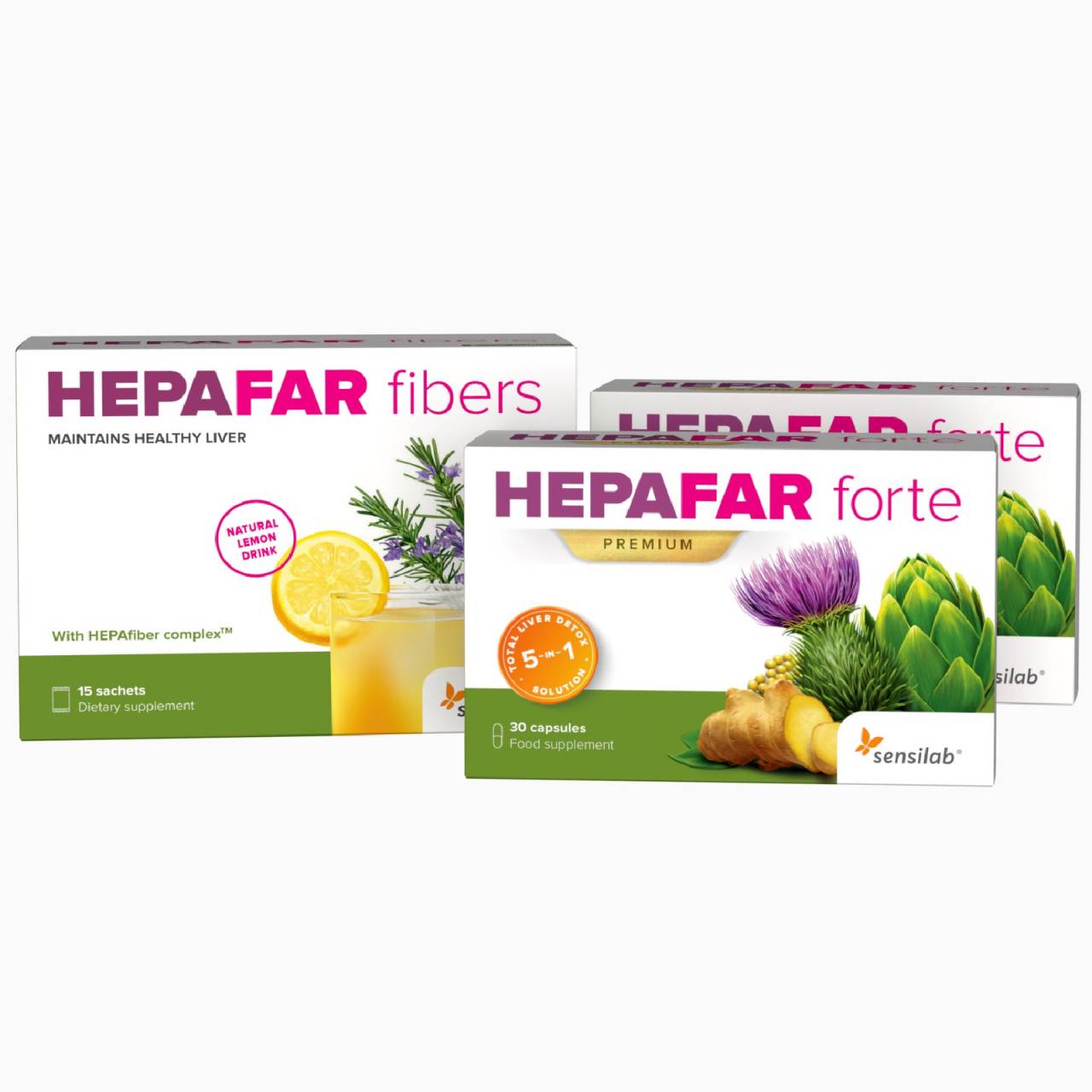 Hepafar Paquete Completo - Paquete para una limpieza hepática en 1 mes.