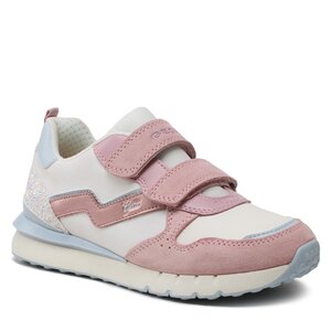 Sneakersy Geox - J Fastics Girl J35GZD022FUC0674 D White/Rose.