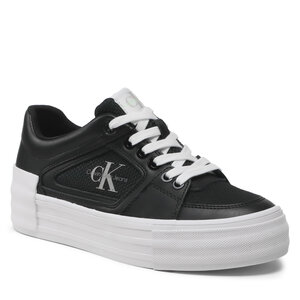 Sneakersy Calvin Klein Jeans - Vulc Flatform Bold Fluo Contr YW0YW00904 Black/Live Mist.