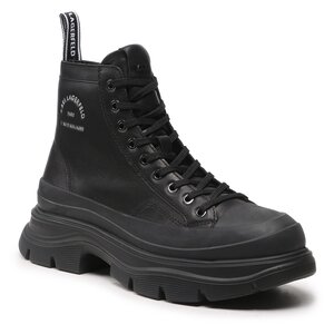 Outdoorová obuv KARL LAGERFELD - KL22950 Black Lthr/Mono.