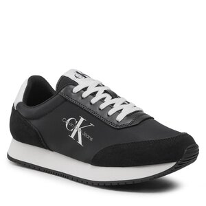 Sneakersy Calvin klein jeans - Retro Runner Su/Ny Mono YM0YM00683  Black/White 0GJ.