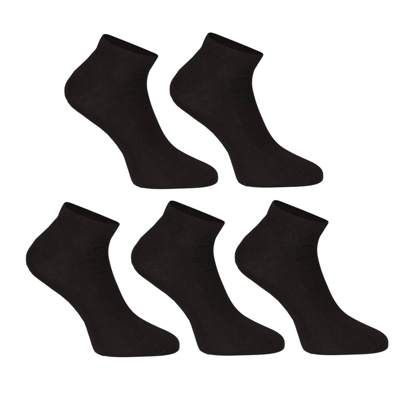 5PACK ponožky Nedeto nízke bambusové čierne (5PBN01) M.





Dopraj svojim nohám úplný komfort vďaka nízkym bambusovým ponožkám Nedeto.



Prírodný bambus pre dokonalú starostlivosť o nohy
Ponožky obsahujú bambusové vlákna, ktoré sú známe svojimi antibakteriálnymi vlastnosťami a priedušnosťou, čo z nich robí skvelý materiál na výrobu spodnej bielizne.
Nízky strih ponožiek Nedeto sa hodí ku každému outfitu
Nízky strih týchto ponožiek je ideálny pre športovú obuv, tenisky alebo iné typy topánok, kedy chceš mať ponožky skryté, ale stále si užívať maximálne pohodlie.
Prečo potrebuješ nízke ponožky Nedeto:

Vhodné na každodenné nosenie aj šport: Ideálne ako do práce, tak na relaxáciu alebo pohybové aktivity.


Pohodlný lem: Všetko udrží na svojom mieste, ale netlačí.


Príjemný materiál: Bambusové vlákna sú príjemné na dotyk, priedušné a majú antibakteriálne vlastnosti.


Skvelý pomer kvality a ceny: V balení získaš hneď niekoľko kusov pohodlných ponožiek na každý deň.

Spodná bielizeň Nedeto ponúka kvalitu za skvelú cenu
Spodná bielizeň Nedeto patrí k našim privátnym značkám.
Ako sa starať o bambusové ponožky:

Pranie: Odporúčame prať na 30 ° C, aby si ponožky zachovali svoje jedinečné vlastnosti.


Žehlenie: Nie je potrebné žehliť, materiál sa prirodzene vyrovná a zostane hladký.


Sušička: Sušenie v sušičke nie je vhodné, pre dlhšiu životnosť ponožiek odporúčame sušiť voľne na vzduchu.

Tip: Bambusové vlákna patria medzi najkvalitnejšie materiály, preto si zaslúžia výnimočné zaobchádzanie.