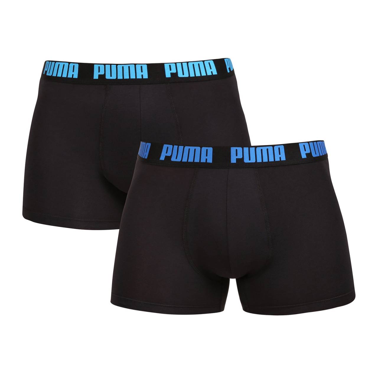 2PACK pánske boxerky Puma čierné (701226387 029) L, trenky.
Užite si dokonalú kombináciu pohodlia a moderného štýlu s pánskymi boxerkami Puma.
Kvalitný materiál, ktorý vás nesklame
Boxerky sú vyrobené z prvotriednej bavlnenej zmesi s prímesou elastanu, ktorá zaručuje ich mäkkosť, priedušnosť a pružnosť.
Moderný dizajn a presný strih na každodenné nosenie
Nadčasové farebné prevedenie si nájde miesto v šatníku každého štýlového muža.
Prečo si kúpiť boxerky Puma

Štýlový a moderný dizajn: Minimalistický vzhľad s pohodlným elastickým pásom dodáva boxerkám elegantný štýl vhodný pre každého muža.
Kvalitný materiál: Zmes bavlny a elastanu poskytuje mäkkosť, priedušnosť a odolnosť, takže boxerky sa dokonale prispôsobia vášmu telu a dlho vydržia.
Presný strih a dokonalá podpora: Dlhšie nohavice poskytujú dostatočné krytie a zabraňujú odieraniu stehien.

Spodná bielizeň Puma sa hodí nielen športovcom
Značka Puma je známa po celom svete vďaka svojmu oblečeniu a spodnej bielizni, ktorú nosia slávni športovci.
Ako sa starať o boxerky Puma
Aby vám nové boxerky dlho vydržali, odporúčame dodržiavať tieto pokyny.

Pranie: Odporúčame prať pri maximálnej teplote 40 °C, aby sa zachovala kvalita materiálu.
Žehlenie: Nežehlite, aby ste nepoškodili elastické vlákna.
Sušenie: Neodporúča sa používať sušičku, aby boxerky nestratili svoju pružnosť a tvar.

Tip: Hľadanie obľúbenej spodnej bielizne môže byť beh na dlhé trate, preto chceme, aby vám obľúbené kúsky dlho vydržali.