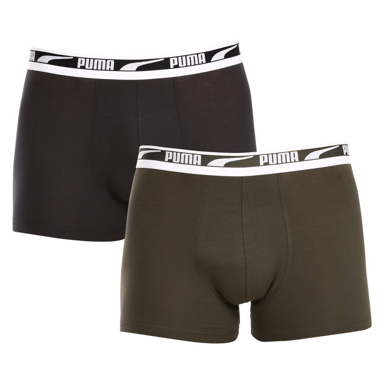 2PACK pánske boxerky Puma viacfarebné (701221416 005) L, trenky.
Užite si dokonalú kombináciu pohodlia a moderného štýlu s pánskymi boxerkami Puma.
Kvalitný materiál, ktorý vás nesklame
Boxerky sú vyrobené z prvotriednej bavlnenej zmesi s prímesou elastanu, ktorá zaručuje ich mäkkosť, priedušnosť a pružnosť.
Moderný dizajn a presný strih na každodenné nosenie
Nadčasové farebné prevedenie si nájde miesto v šatníku každého štýlového muža.
Prečo si kúpiť boxerky Puma

Štýlový a moderný dizajn: Minimalistický vzhľad s pohodlným elastickým pásom dodáva boxerkám elegantný štýl vhodný pre každého muža.
Kvalitný materiál: Zmes bavlny a elastanu poskytuje mäkkosť, priedušnosť a odolnosť, takže boxerky sa dokonale prispôsobia vášmu telu a dlho vydržia.
Presný strih a dokonalá podpora: Dlhšie nohavice poskytujú dostatočné krytie a zabraňujú odieraniu stehien.

Spodná bielizeň Puma sa hodí nielen športovcom
Značka Puma je známa po celom svete vďaka svojmu oblečeniu a spodnej bielizni, ktorú nosia slávni športovci.
Ako sa starať o boxerky Puma
Aby vám nové boxerky dlho vydržali, odporúčame dodržiavať tieto pokyny.

Pranie: Odporúčame prať pri maximálnej teplote 40 °C, aby sa zachovala kvalita materiálu.
Žehlenie: Nežehlite, aby ste nepoškodili elastické vlákna.
Sušenie: Neodporúča sa používať sušičku, aby boxerky nestratili svoju pružnosť a tvar.

Tip: Hľadanie obľúbenej spodnej bielizne môže byť beh na dlhé trate, preto chceme, aby vám obľúbené kúsky dlho vydržali.