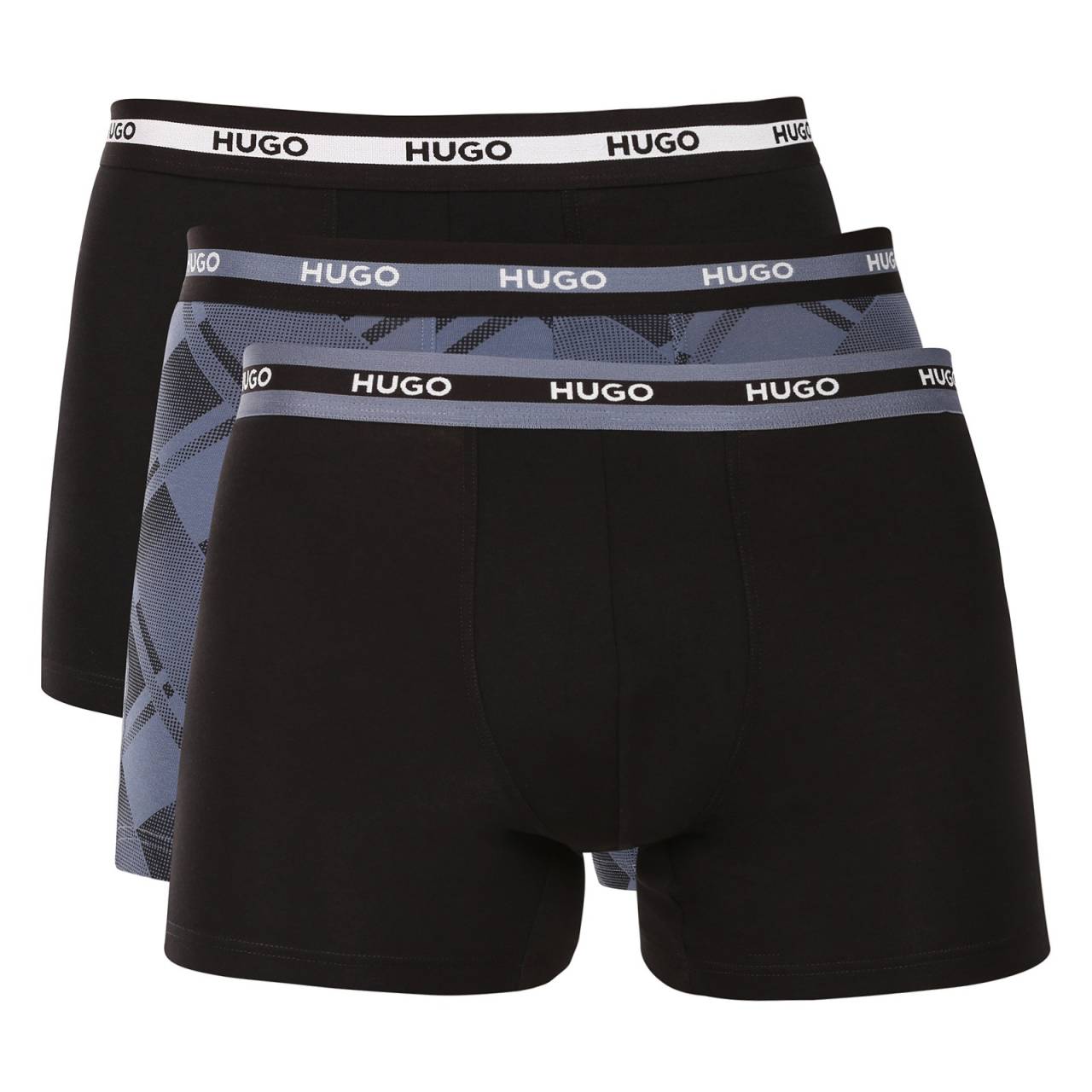 3PACK pánske boxerky HUGO viacfarebné (50545674 962) L, trenky.
Stavte na nadčasovú eleganciu a špičkový komfort s pánskymi boxerkami HUGO.
Materiál, ktorý vám dokonale padne
Kombinácia vysokokvalitnej bavlny s prímesou elastanu zaručuje optimálnu kombináciu pohodlia a pružnosti.
Štýl, ktorý hovorí sám za seba
Striedma farebnosť je vhodná pre všetkých mužov, ktorí nemajú radi módne výstrelky.
Prečo si zamilujete boxerky HUGO

Prvotriedny materiál v kombinácii bavlny a elastanu.
Elegantný dizajn v klasických farbách.
Dlhšie nohavičky pre väčšie pohodlie.

Spodná bielizeň Hugo pre milovníkov pohodlia a luxusu
Značka spodnej bielizne Hugo patrí do rodiny odevov Hugo Boss a vyniká kvalitnými materiálmi a precíznym spracovaním.
Ako sa starať o boxerky HUGO
Aby vaše obľúbené boxerky dlho vydržali, odporúčame dodržiavať tieto tipy.

Pranie: Per je pri teplote 40 °C.
Sušenie: Boxerky môžeš sušiť v sušičke na šetrný program.
Žehlenie: Pokiaľ je potrebné, žehli ich naruby pri nižšej teplote.

Tip: Staňte sa expertom na údržbu spodnej bielizne vďaka radám v našom článku a doprajte svojim obľúbeným kúskom starostlivosť, ktorú si zaslúžia.