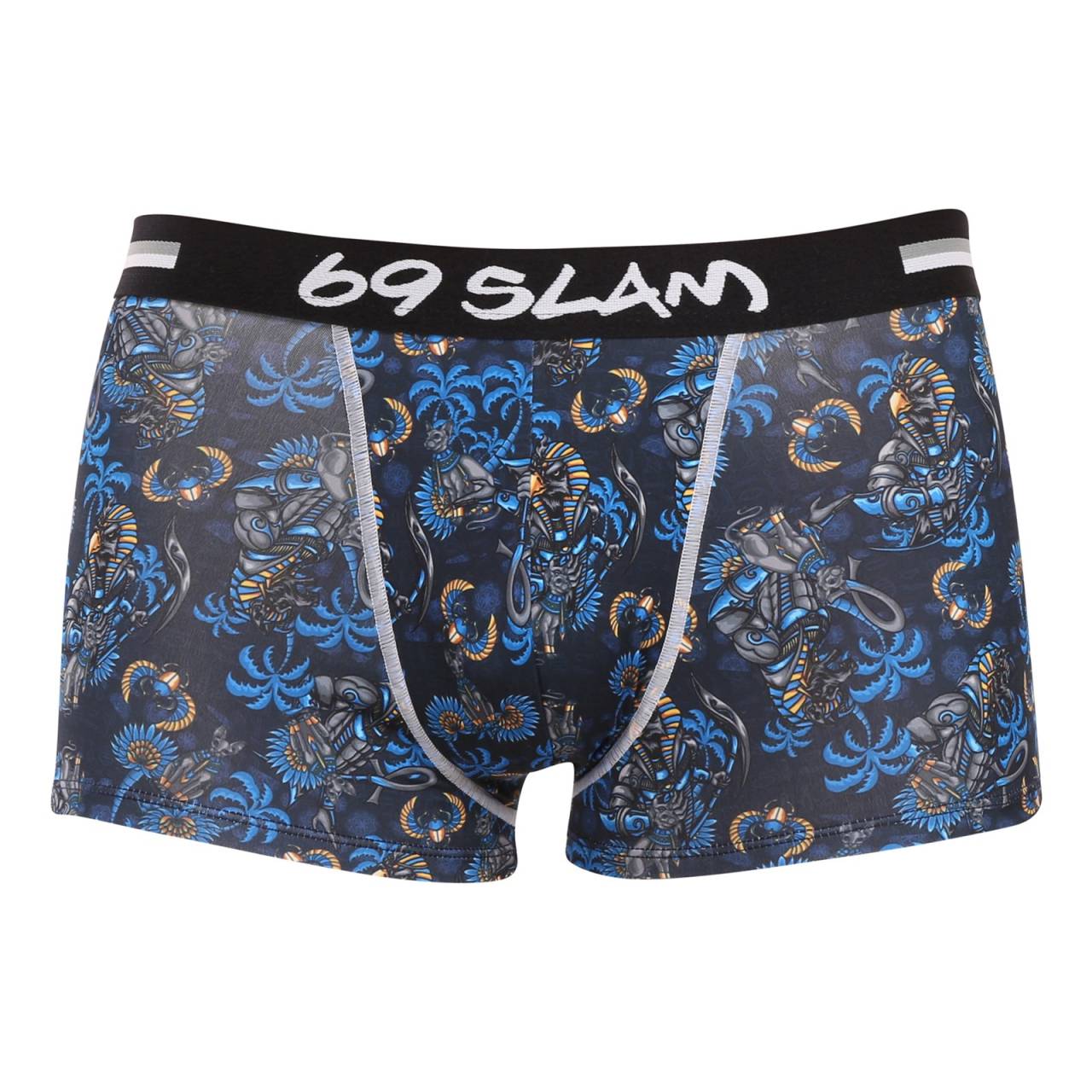 Pánske boxerky 69SLAM hip ancient egypt mason (MSYAET-PO) S, trenky.
Vstúpte do sveta, kde sa pohodlie stretáva s originalitou!
Mikrovlákno, ktoré vás presvedčí na prvý dotyk
Boxerky sú vyrobené z umelých vlákien (kombinácia polyesteru a spandexu) - táto zmes vytvára dokonale mäkký, pružný a prispôsobivý materiál.
Výrazný dizajn a premyslený strih na aktívne dni
Boxerky 69SLAM vás na prvý pohľad zaujmú svojím jedinečným vzhľadom, originálnymi vzormi a príjemnými farbami.
Prečo by boxerky 69SLAM nemali chýbať vo vašom šatníku

Mikrovlákno - ľahké, elastické, rýchloschnúce.
Kratšie nohavičky, ktoré sa nikde nekrčia.
Výrazný dizajn s originálnymi vzormi.

69SLAM spodná bielizeň, ktorá vám zdvihne náladu
69SLAM je obľúbená surferská značka z Bali, ktorá oslavuje život, umenie, kreativitu, dizajn a farby v každom detaile.
Ako sa starať o boxerky 69SLAM
Dodržiavaním týchto jednoduchých krokov zabezpečíte, že vaše boxerky 69SLAM budú dlho vyzerať krásne, funkčné a pohodlné.

Pranie: Odporúčame ručné pranie vo vlažnej vode.


Sušenie: Nesuš v sušičke.


Žehlenie: Nežehliť.

Tip: Vaša obľúbená spodná bielizeň si zaslúži šetrné zaobchádzanie.