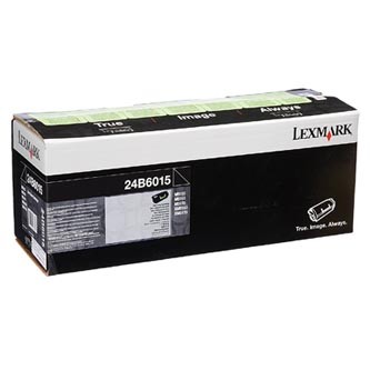 Lexmark 24B6015 čierny (black) originálny toner.
Originálny toner = záruka priamo od výrobcu tlačiarne
100 % použitie v tlačiarni - bezproblémové fungovanie s vašou tlačiarňou
Použitím originálnej náplne predlžujete životnosť tlačiarne
Osvedčená špičková kvalita - vysoko kvalitná a spoľahlivá tlač originálnou tlačovou kazetou od prvej do poslednej stránky
Trvalé a profesionálne výsledky tlače - dlhodobá udržateľnosť tlače
Kratšia prodleva pri tlači stránok
Garancia Vašej spokojnosti s použitím našej originálnej náplne
Zabezpečujeme bezplatnú recykláciu originálnych náplní
Zlyhanie náplne v menej ako 1% prípadov
Jednoduchá a rýchla výmena náplne

Kód výrobcu: 24B6015