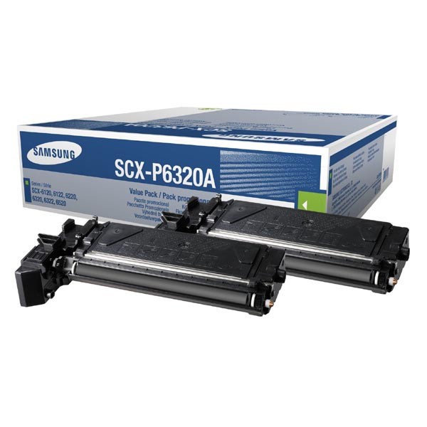 HP SV496A / Samsung SCX-P6320A dual pack čierný (black) originálny toner.
Originálny toner = záruka priamo od výrobcu tlačiarne
100 % použitie v tlačiarni - bezproblémové fungovanie s vašou tlačiarňou
Použitím originálnej náplne predlžujete životnosť tlačiarne
Osvedčená špičková kvalita - vysoko kvalitná a spoľahlivá tlač originálnou tlačovou kazetou od prvej do poslednej stránky
Trvalé a profesionálne výsledky tlače - dlhodobá udržateľnosť tlače
Kratšia prodleva pri tlači stránok
Garancia Vašej spokojnosti s použitím našej originálnej náplne
Zabezpečujeme bezplatnú recykláciu originálnych náplní
Zlyhanie náplne v menej ako 1% prípadov
Jednoduchá a rýchla výmena náplne

Kód výrobcu: SV496A