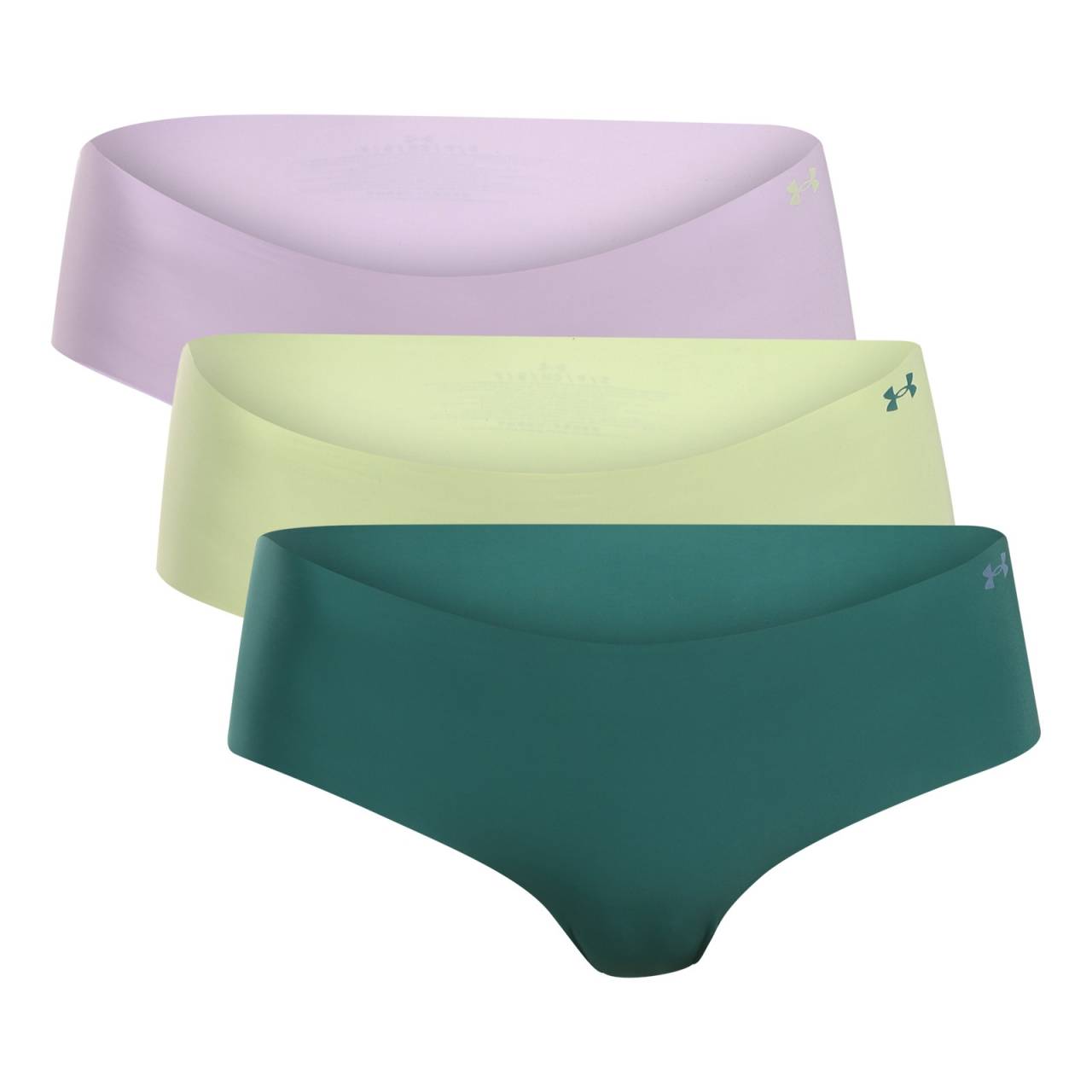 3PACK dámske nohavičky Under Armour viacfarebné (1383895 536) L.
Zabudnite na nepohodlné švy a odreniny!
Prémiový materiál, ktorý dýcha a pohybuje sa s vami
Bezšvové nohavičky Under Armour sú vyrobené z vysoko kvalitnej funkčnej pleteniny s obsahom polyamidu a elastanu.
Perfektný bezšvový strih pre každú príležitosť
Vďaka bezšvovému dizajnu nohavičky nikde netlačia ani sa nezarezávajú a sú neviditeľné aj pod veľmi tenkým oblečením.
Prečo si zamilujete bezšvové nohavičky Under Armour

Bezšvový dizajn: Perfektne hladký strih, ktorý nie je vidieť ani cítiť.
Ľahký a funkčný materiál: Rýchloschnúci, pružný a priedušný.
Kvalita Under Armour: Spoľahlivosť a pohodlie pri každom pohybe.

Spodná bielizeň Under Armour pre aktívny životný štýl
Značku Under Armour založil bývalý americký futbalista Kevin Plank, ktorý nebol spokojný so svojím športovým oblečením, ktoré sa ľahko spotilo a rozhodne nevoňalo príjemne.
Ako sa starať o bezšvové nohavičky Under Armour
Aby vaše obľúbené spodné prádlo zostalo dlho v perfektnom stave, odporúčame dodržiavať tieto pokyny na údržbu.

Pranie: Perte na 30 °C, najlepšie naruby a s jemným pracím prostriedkom.
Sušenie: Nesušte v sušičke.
Žehlenie: Nežehlite.

 
Tip: Nájdenie správneho spodného prádla, ktoré vám perfektne sedí, môže byť niekedy náročné.