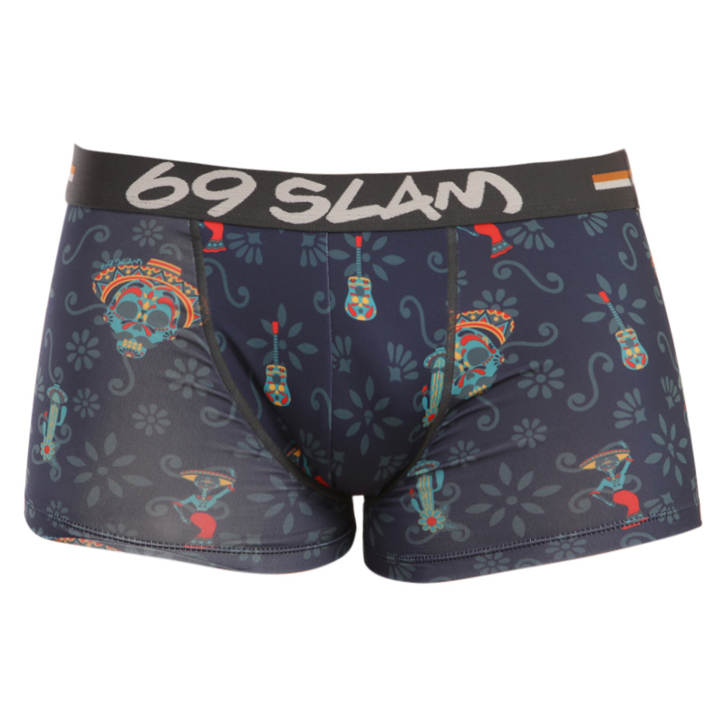 Pánske boxerky 69SLAM hip day of the dead (MSYDOF-PO) M, trenky.
Vstúpte do sveta, kde sa pohodlie stretáva s originalitou!
Mikrovlákno, ktoré vás presvedčí na prvý dotyk
Boxerky sú vyrobené z umelých vlákien (kombinácia polyesteru a spandexu) - táto zmes vytvára dokonale mäkký, pružný a prispôsobivý materiál.
Výrazný dizajn a premyslený strih na aktívne dni
Boxerky 69SLAM vás na prvý pohľad zaujmú svojím jedinečným vzhľadom, originálnymi vzormi a príjemnými farbami.
Prečo by boxerky 69SLAM nemali chýbať vo vašom šatníku

Mikrovlákno - ľahké, elastické, rýchloschnúce.
Kratšie nohavičky, ktoré sa nikde nekrčia.
Výrazný dizajn s originálnymi vzormi.

69SLAM spodná bielizeň, ktorá vám zdvihne náladu
69SLAM je obľúbená surferská značka z Bali, ktorá oslavuje život, umenie, kreativitu, dizajn a farby v každom detaile.
Ako sa starať o boxerky 69SLAM
Dodržiavaním týchto jednoduchých krokov zabezpečíte, že vaše boxerky 69SLAM budú dlho vyzerať krásne, funkčné a pohodlné.

Pranie: Odporúčame ručné pranie vo vlažnej vode.


Sušenie: Nesuš v sušičke.


Žehlenie: Nežehliť.

Tip: Vaša obľúbená spodná bielizeň si zaslúži šetrné zaobchádzanie.