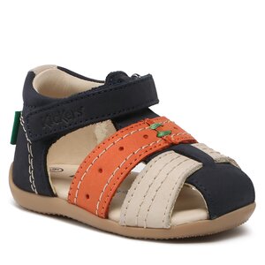 Sandále Kickers - Bigbazar-2 785420-10 M Marine/Beige/Orange.