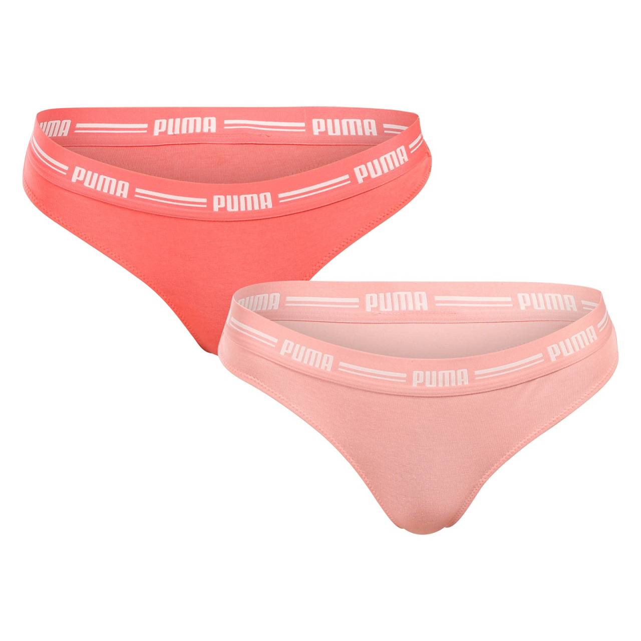 2PACK dámske tangá Puma rúžová (603034001 025) XL.
Doprajte si každodenné pohodlie bez kompromisov s dámskymi tangami Puma.
Mäkký materiál pre prirodzený komfort
Tanga Puma sú vyrobené zo zmesi bavlny, modalu a elastanu, čo zaručuje výnimočný komfort a odolnosť.
Športový, elegantný dizajn pre modernú ženu
Klasický strih s tkaným pásom a logom Puma kombinuje pohodlie so športovým štýlom.
Prečo by ste nemali byť bez tangá Puma

Mäkký a priedušný materiál s modálom pre výnimočnú jemnosť.
Vyšívaná guma s logom Puma – športový, štýlový detail s nápadom.
Prirodzené padnutie, ktoré zaručuje celodenné pohodlie.

Spodná bielizeň Puma nie je určená len pre športovcov
Značka Puma je známa po celom svete predovšetkým vďaka oblečeniu a spodnej bielizni, ktoré nosia slávni športovci.
Ako sa starať o tangá Puma
Aby vaše obľúbené spodné prádlo zostalo dlho v perfektnom stave, odporúčame dodržiavať tieto pokyny na údržbu.

Pranie: Prajte na 30 °C, najlepšie naruby a s jemnými pracími prostriedkami bez aviváže.
Sušenie: Nesušte v sušičke.
Žehlenie: Nežehlite.

 
Tip: Staňte sa odborníkom na starostlivosť o spodnú bielizeň vďaka tipom v našom článku a doprajte svojim obľúbeným kúskom starostlivosť, ktorú si zaslúžia.