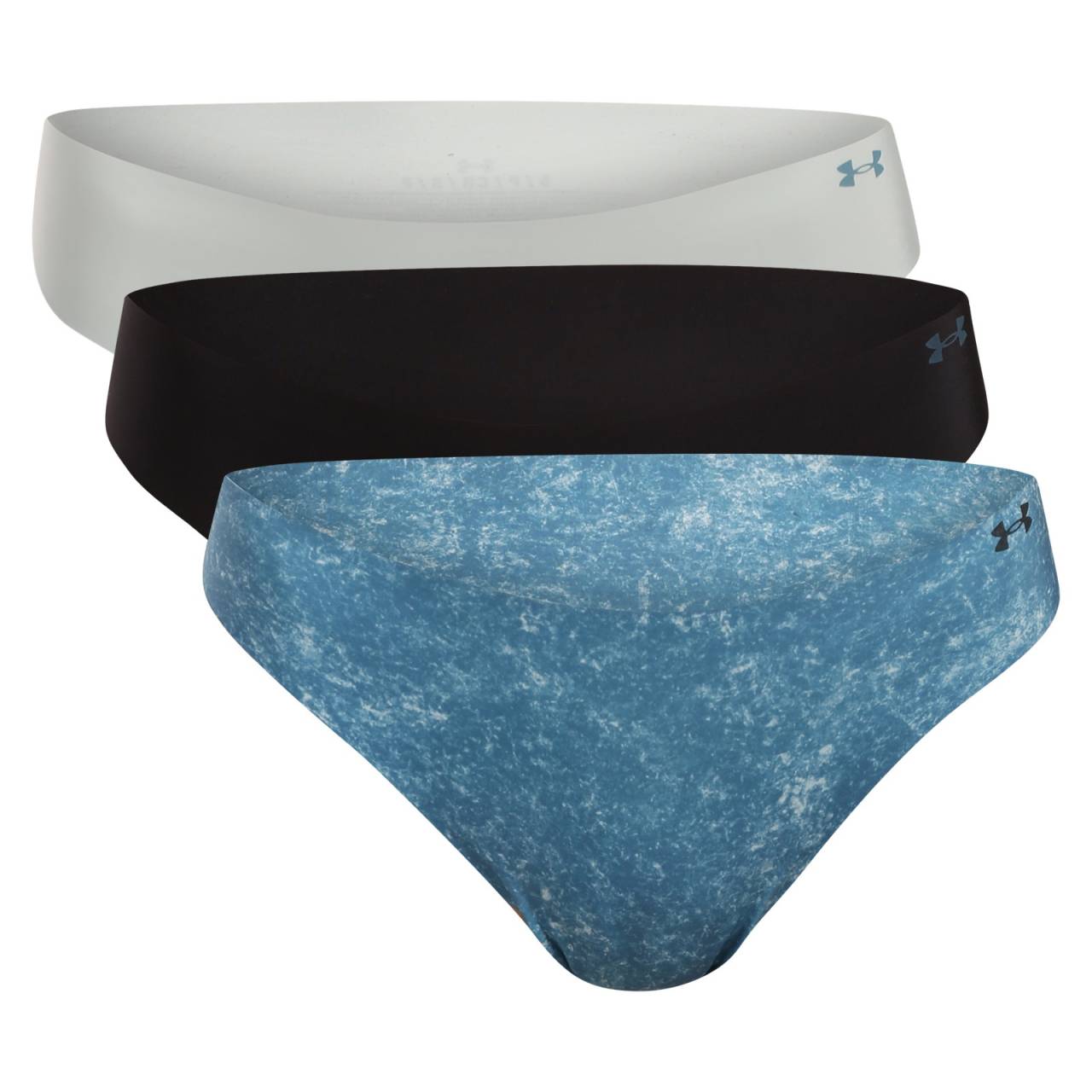 3PACK dámské tangá Under Armour viacfarebné (1383894 466) XS.
Hľadáte spodnú bielizeň, ktorá nebude vidieť pod legínami, šatami alebo priliehavými nohavicami?
Funkčný materiál, ktorý vás podrží
Dámske tangá Under Armour sú vyrobené z mäkkých a elastických umelých vlákien.
Bezšvová konštrukcia - žiadne odreniny, žiadne viditeľné okraje
Vďaka bezšvovej technológii sa môžete rozlúčiť s nepríjemnými otlakmi a nevzhľadnými kontúrami pod oblečením.
Výhody tielok Under Armour, ktoré oceníte

Bezšvová konštrukcia: neviditeľná pod oblečením, žiadne zarezávanie ani nepohodlie.
Ľahký, funkčný materiál: rýchloschnúci, elastický a jemný k pokožke.
Všestranné: Skvelé na šport, aktívny deň aj pohodlné nosenie doma.

Spodná bielizeň Under Armour pre aktívny životný štýl
Značku Under Armour založil bývalý hráč amerického futbalu Kevin Plank, ktorý bol nespokojný so svojím športovým oblečením, ktoré sa ľahko potilo a rozhodne nevonia.
Ako sa starať o tangá Under Armour
Aby si vaša obľúbená spodná bielizeň dlho zachovala skvelý stav, odporúčame dodržiavať tieto pokyny na údržbu.

Pranie.
Sušenie: Nesušte tangá v sušičke - vysoké teploty môžu narušiť ich tvar a elasticitu.
Žehlenie.

Tip: Staňte sa expertom na údržbu spodnej bielizne vďaka radám v našom článku a doprajte svojim obľúbeným kúskom starostlivosť, akú si zaslúžia.