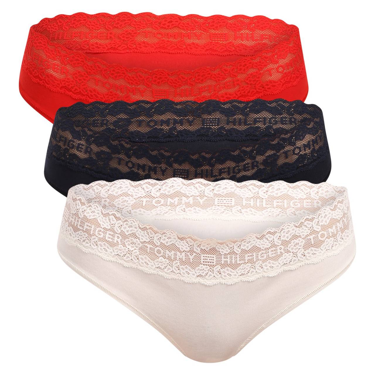 3PACK dámske nohavičky Tommy Hilfiger viacfarebné (UW0UW06338 0WE) L.