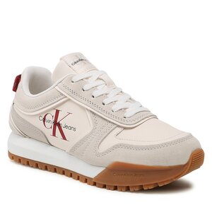 Sneakersy Calvin Klein Jeans - Toothy Runner Irregular Lines W YW0YW00934 Ancient White/Eggshell 0K9.
