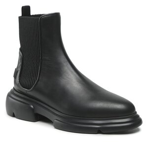 Členková obuv s elastickým prvkom Emporio Armani - X3M354 XN687 K001 Black.