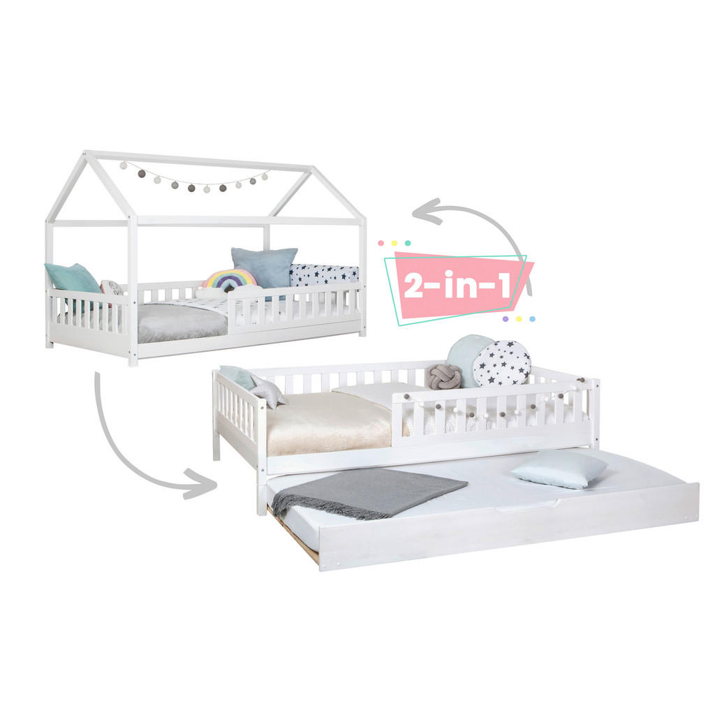 MID.YOU VÝSUVNÁ POSTEĽ, 120/200 cm biela.