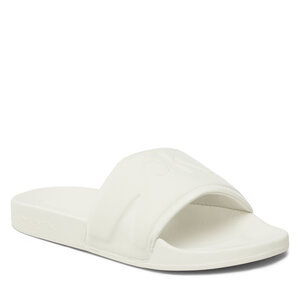 Šľapky Calvin Klein Jeans - Slide High/Low Frequency Wn YW0YW00999 Creamy White YBJ.
