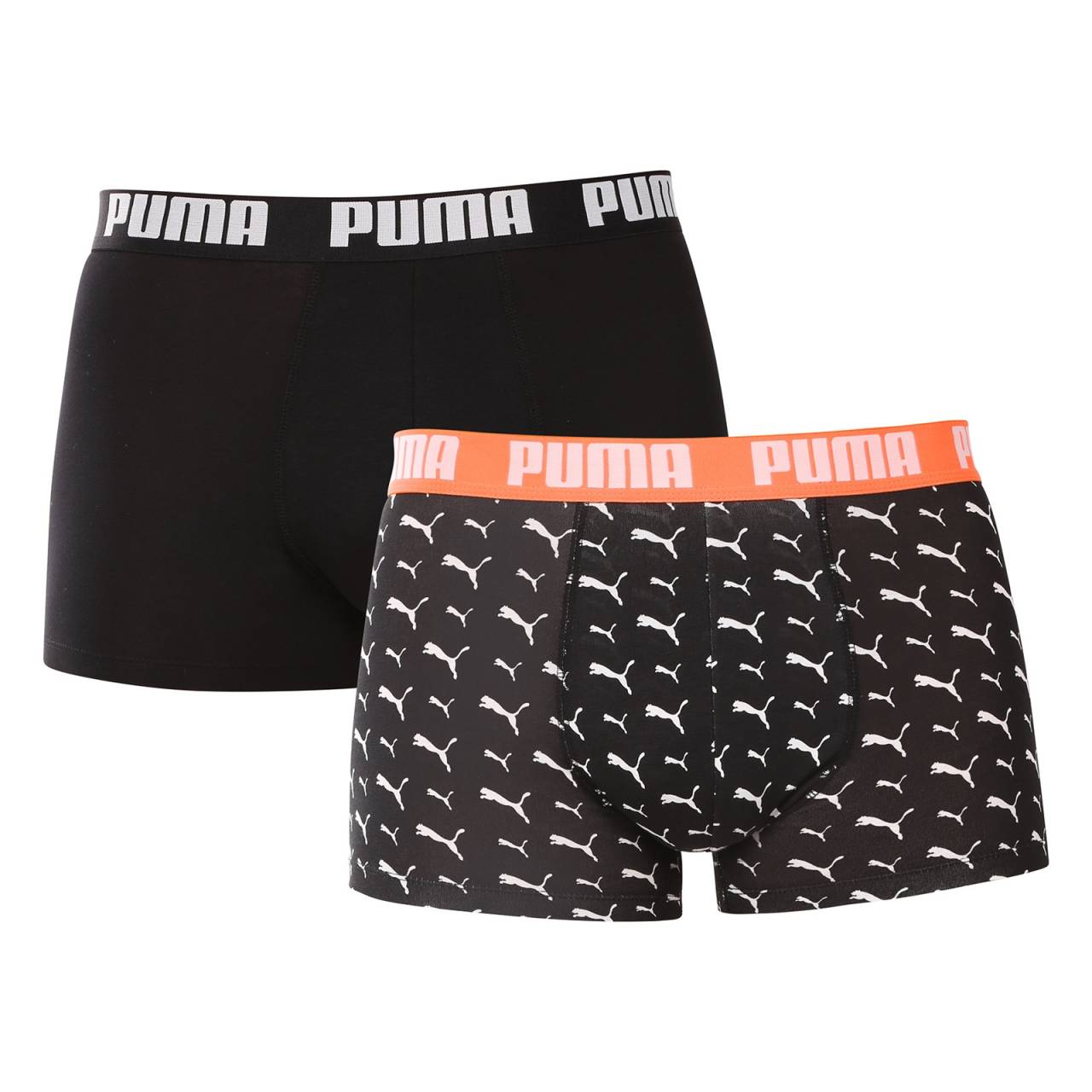 2PACK pánske boxerky Puma viacfarebné (701228952 004) L, trenky.
Užite si dokonalú kombináciu pohodlia a moderného štýlu s pánskymi boxerkami Puma.
Kvalitný materiál, ktorý vás nesklame
Boxerky sú vyrobené z prvotriednej bavlnenej zmesi s prímesou elastanu, ktorá zaručuje ich mäkkosť, priedušnosť a pružnosť.
Moderný dizajn a presný strih na každodenné nosenie
Nadčasové farebné prevedenie si nájde miesto v šatníku každého štýlového muža.
Prečo si kúpiť boxerky Puma

Štýlový a moderný dizajn: Minimalistický vzhľad s pohodlným elastickým pásom dodáva boxerkám elegantný štýl vhodný pre každého muža.
Kvalitný materiál: Zmes bavlny a elastanu poskytuje mäkkosť, priedušnosť a odolnosť, takže boxerky sa dokonale prispôsobia vášmu telu a dlho vydržia.
Presný strih a dokonalá podpora: Dlhšie nohavice poskytujú dostatočné krytie a zabraňujú odieraniu stehien.

Spodná bielizeň Puma sa hodí nielen športovcom
Značka Puma je známa po celom svete vďaka svojmu oblečeniu a spodnej bielizni, ktorú nosia slávni športovci.
Ako sa starať o boxerky Puma
Aby vám nové boxerky dlho vydržali, odporúčame dodržiavať tieto pokyny.

Pranie: Odporúčame prať pri maximálnej teplote 40 °C, aby sa zachovala kvalita materiálu.
Žehlenie: Nežehlite, aby ste nepoškodili elastické vlákna.
Sušenie: Neodporúča sa používať sušičku, aby boxerky nestratili svoju pružnosť a tvar.

Tip: Hľadanie obľúbenej spodnej bielizne môže byť beh na dlhé trate, preto chceme, aby vám obľúbené kúsky dlho vydržali.