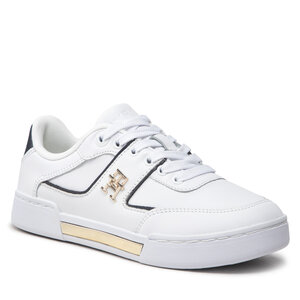 Sneakersy Tommy hilfiger - Th Prep Court Sneaker FW0FW06859 White/Rwb 0K8.