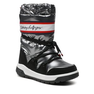 Snehule Tommy Hilfiger - Snow Boot T3A6-32436-1485 M Dark Silver 918.