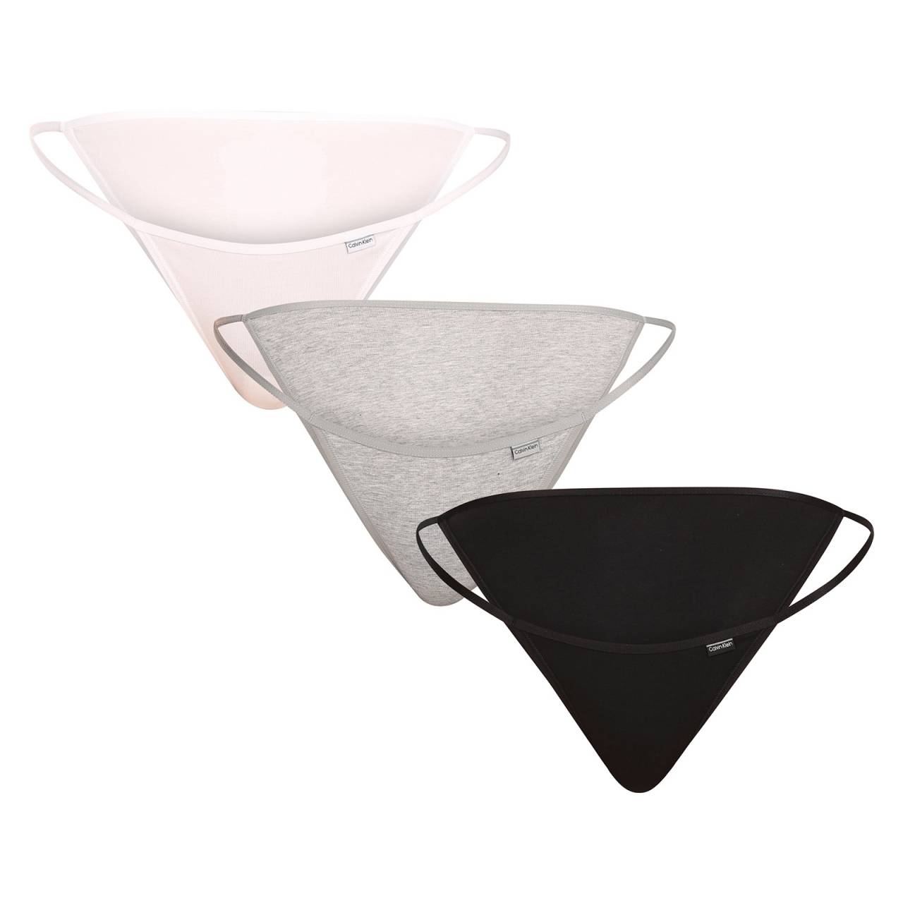 3PACK dámske nohavičky Calvin Klein viacfarebné (QD5071E-MPI) S.
Dodajte svojmu šatníku nádych luxusu a exkluzivity s dámskymi tangami Calvin Klein.
Prvotriedny materiál pre celodenné pohodlie
Tanga Calvin Klein sú vyrobené z kvalitnej zmesi bavlny a elastanu, ktorá ponúka mäkkosť, priedušnosť a celodenné pohodlie na pokožke.
Elegantný dizajn a praktický strih
Jednoduché línie zaručujú, že tangá Calvin Klein sa budú dokonale hodiť ku každému oblečeniu.
Prečo si zaobstarať tangá Calvin Klein?

Prvotriedny materiál pre maximálne pohodlie a dokonalé prispôsobenie.


Nadčasový dizajn s ikonickou tkanou gumou.


Skvelá voľba na každodenné nosenie, šport a špeciálne príležitosti.

Spodnú bielizeň Calvin Klein milujú ľudia na celom svete
Výnimočná spodná bielizeň Calvin Klein je jednou zo stálic módneho priemyslu.
Ako sa starať o tangá Calvin Klein
Na zachovanie kvality a pohodlia postupujte podľa týchto jednoduchých krokov:

Pranie: Perte pri maximálnej teplote 30 °C.


Sušenie: Tanga môžete sušiť v bubnovej sušičke na nízkom stupni alebo sušiť na vzduchu mimo dosahu priameho slnečného svetla, aby sa zachovala intenzívna čierna farba.


Žehlenie: Žehlenie nie je potrebné, čo vám ušetrí čas.

Tip: Hľadanie obľúbenej spodnej bielizne môže byť beh na dlhé trate, preto chceme, aby vám obľúbené kúsky dlho vydržali.