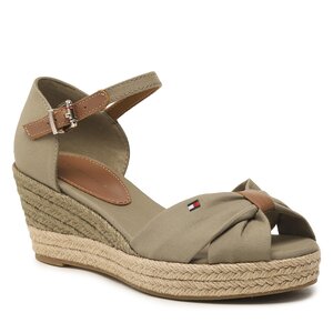 Espadrilky Tommy Hilfiger - Basic Open Toe Mid Wedge FW0FW04785 Woodridge GXR.