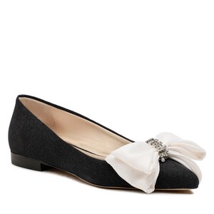 Baleríny Custommade - Annabella Denim Taffeta 999633019 Antharcite Black 999.