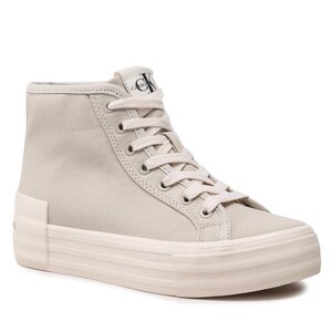 Sneakersy Calvin Klein Jeans - Vulc Flatform Bold Essential YW0YW01031 Eggshell ACF.