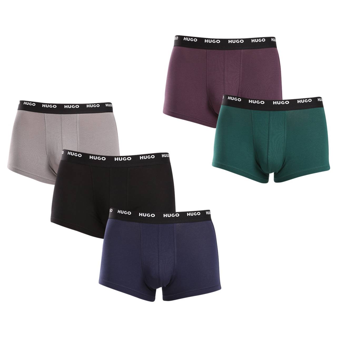 5PACK Herren Klassische Boxershorts HUGO mehrfarbig (50479944 973) XXL.
Setzen Sie auf zeitlose Eleganz und höchsten Komfort mit den HUGO Herren-Boxershorts.
Material, das sich perfekt an Sie anpasst
Die Kombination aus hochwertiger Baumwolle mit einem Hauch von Elastan sorgt für eine optimale Kombination aus Komfort und Flexibilität.
Ein Stil, der für sich selbst spricht
Die nüchterne Farbgebung ist für alle Männer geeignet, die keine Exzentrik mögen.
Warum Sie HUGO Boxershorts lieben werden

Hochwertiges Material aus einer Kombination von Baumwolle und Elastan.
Elegantes Design in klassischen Farben.
Kürzere Beine für mehr Komfort.

Hugo Unterwäsche für Liebhaber von Komfort und Luxus
Die Marke Hugo Underwear gehört zur Bekleidungsfamilie Hugo Boss und zeichnet sich durch hochwertige Materialien und präzise Verarbeitung aus.
Pflegehinweise für HUGO Boxershorts
Damit Ihre Lieblingsboxer lange halten, empfehlen wir Ihnen, diese Tipps zu befolgen.

Waschen: Der Stift hat eine Temperatur von 40 °C.
Trocknen: Sie können Ihre Boxershorts im Wäschetrockner im Schonprogramm trocknen.
Bügeln: Falls erforderlich, bügeln Sie sie bei niedrigerer Temperatur von innen nach außen.

Tip: Werden Sie ein Experte für die Pflege von Unterwäsche mit den Ratschlägen in unserem Artikel und geben Sie Ihren Lieblingsstücken die Pflege, die sie verdienen.