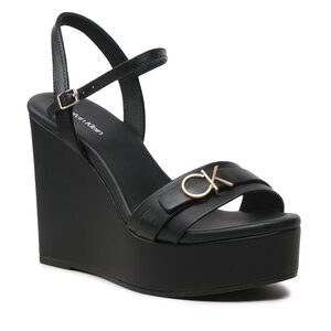 Sandále Calvin Klein - Wedge 70Hh HW0HW01485 Ck Black BEH.