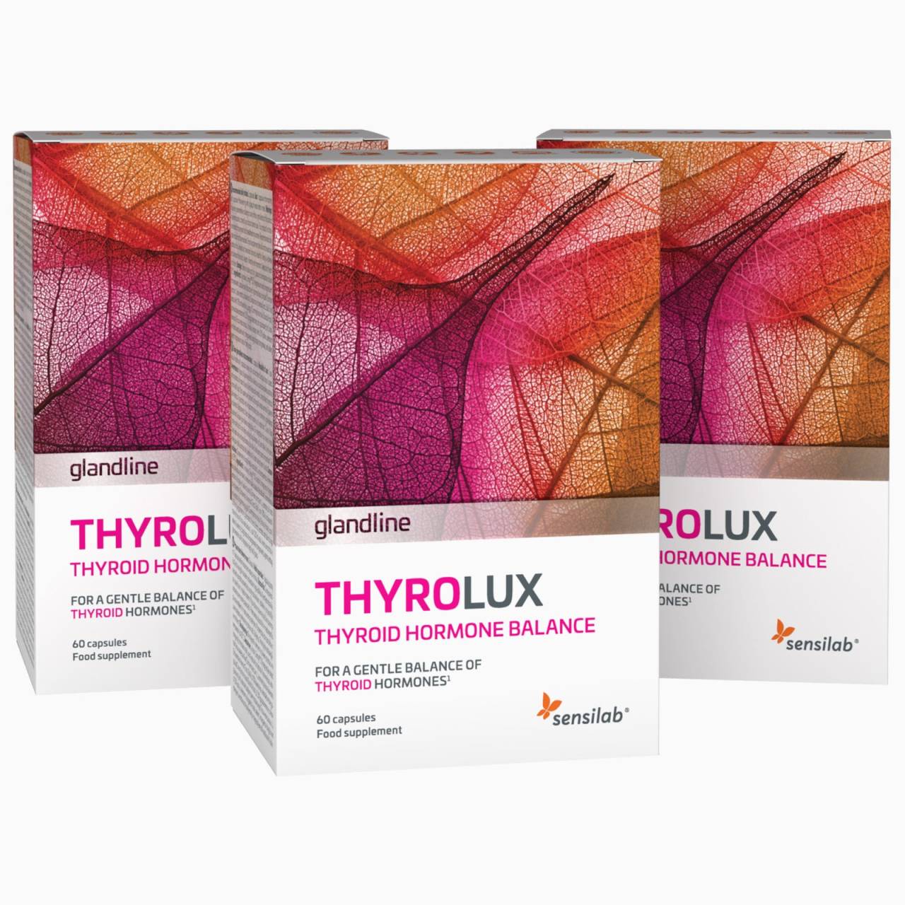 ThyroLux 4er Pack (3 Monatspaket) - Zur Unterstützung der Schilddrüse: L-Tyrosin, Jod, Selen.