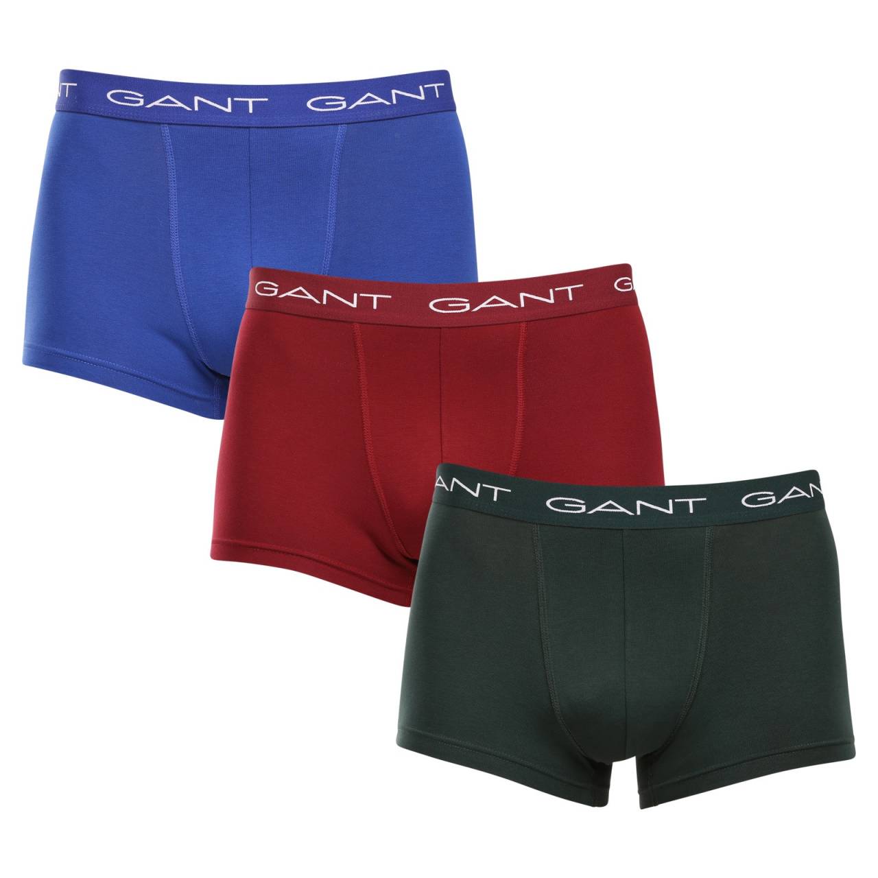 3PACK pánske boxerky Gant viacfarebné (902333003-374) M, trenky.
Stavte na pohodlie a nadčasový vzhľad s pánskymi boxerkami GANT v nadčasovej farebnej kombinácii.
Prvotriedny materiál pre každodenné pohodlie
Boxerky sú vyrobené z kvalitnej zmesi bavlny a elastanu.
Moderný dizajn do práce aj na večerné rande
Jednoduchý dizajn dopĺňa vytkávaná guma v páse s logom GANT, ktorý je mäkký a netlačí.
Prečo by ste určite mali vyskúšať boxerky GANT

Kvalitný materiál a pohodlný strih:Mäkká bavlna s elastanom zaručuje pohodlie a skvelý strih.
Štýlový minimalistický dizajn: Klasické farebné prevedenie a vyšívané elastické logo pôsobia elegantne a moderne.
Univerzálnosť: Ideálne na každodenné nosenie, do práce, na šport aj na voľný čas.

Spodná bielizeň GANT pre štýlových mužov
Od roku 1949 je značka GANT synonymom precízneho remeselného spracovania a kvalitných materiálov.
Ako sa starať o pánske boxerky GANT
Aby vám spodná bielizeň dlho vydržala v skvelom stave, odporúčame dodržiavať tieto tipy.

Perte: Per ich pri maximálnej teplote 40 °C.
Sušenie: Boxerky môžeš sušiť v sušičke - odporúčame nastaviť šetrný program na nižšiu teplotu.
Žehlenie: Ak je to potrebné, môžeš ich žehliť na nízku teplotu, ideálne naruby.

Tip: Nájsť ten správny kus spodnej bielizne, ktorý vám dokonale padne, môže byť náročné.
