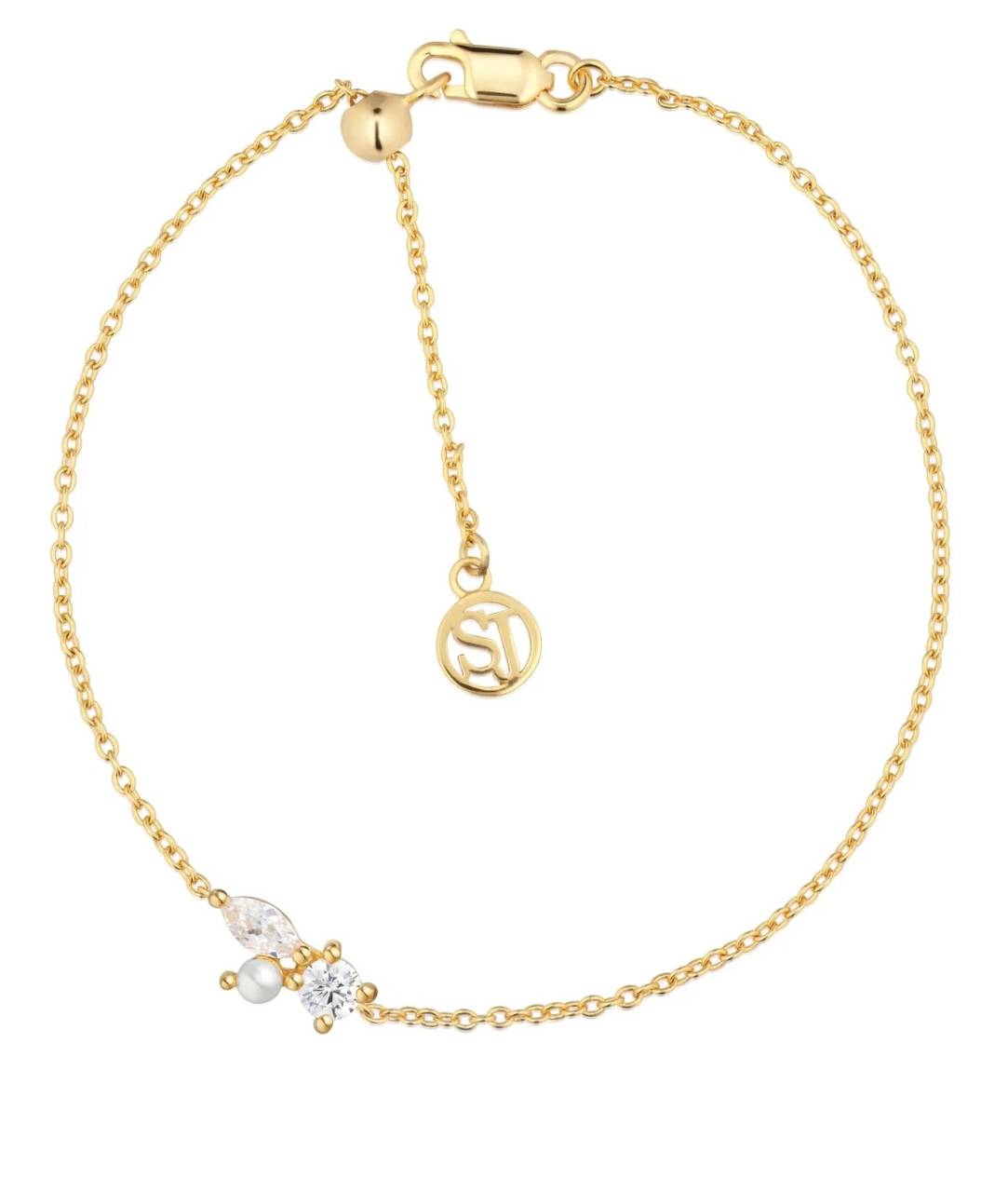 Sif Jakobs Pôvabný pozlátený náramok Adria SJ-B12272-PCZ-YG.